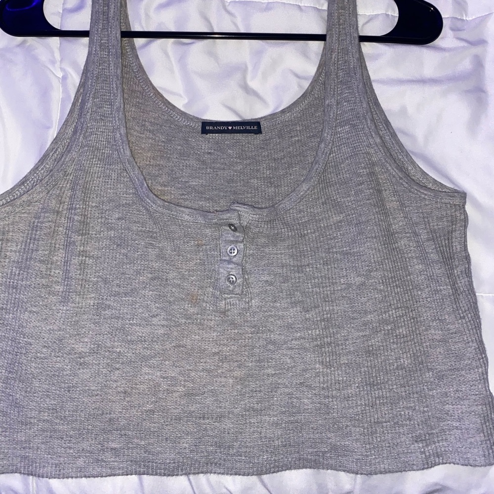 grey brandy melville pajama shirt